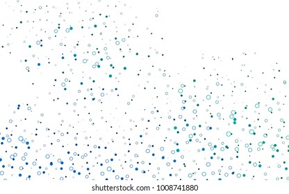 Light Blue, Green vector  template with circles. Abstract illustration with colored bubbles in nature style. The pattern can be used for ads, leaflets of liquid.