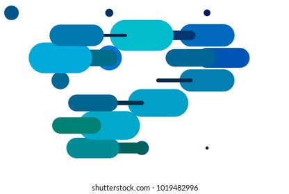 Light Blue, Green vector template with repeated sticks. Blurred decorative design in simple style with lines. The pattern can be used as ads, poster, banner for medicine.