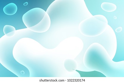 Light Blue, Green vector template with bent ribbons. A vague circumflex abstract illustration with gradient. Memphis style for your business design.