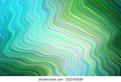 Light Blue, Green vector template with bubble shapes. A vague circumflex abstract illustration with gradient. The template for cell phone backgrounds.