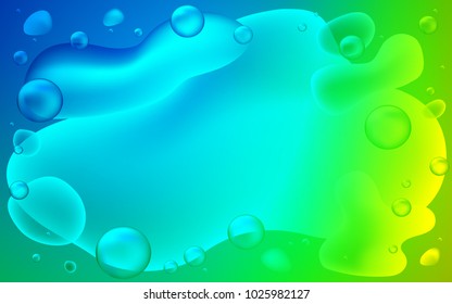 Light Blue, Green vector template with bent ribbons. Modern gradient abstract illustration with bandy lines. A completely new memphis design for your business.