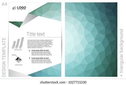 Light Blue, Green vector  template for landing pages. Glitter abstract design concept with text box. Completely new template for your brand book.