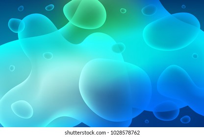 Light Blue, Green vector template with bubble shapes. An elegant bright illustration with gradient. The elegant pattern for brand book.
