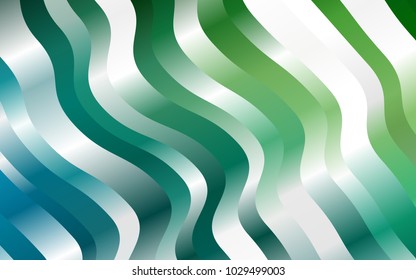 Light Blue, Green vector template with lines, ovals. Geometric illustration in marble style with gradient.  A completely new marble design for your business.