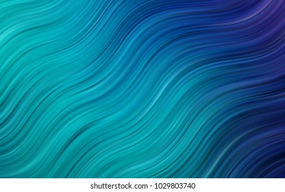 Light Blue, Green vector template with liquid shapes. A vague circumflex abstract illustration with gradient. Brand-new design for your ads, poster, banner.