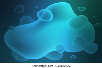Light Blue, Green vector template with bubble shapes. A completely new color illustration in memphis style. A completely new memphis design for your business.