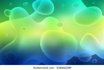 Light Blue, Green vector template with bent ribbons. Shining crooked illustration in memphis style. The best blurred design for your business.