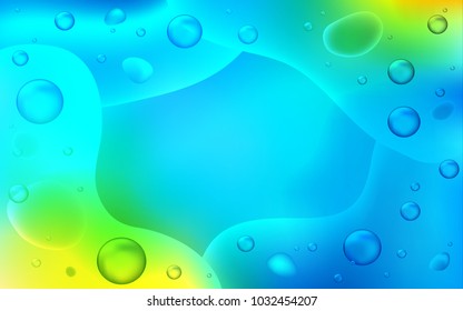 Light Blue, Green vector template with bent ribbons. Geometric illustration in memphis style with gradient.  A completely new memphis design for your business.