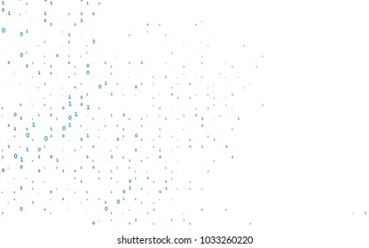 Light Blue, Green vector template with isolated numerals. Abstract illustration with colored algebra signs. The pattern can be used for school, grammar websites.
