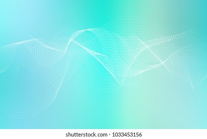 Light Blue, Green vector template with circles. Abstract illustration with colored bubbles in nature style. Beautiful design for your business natural advert.