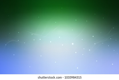 Light Blue, Green vector template with circles. Abstract illustration with colored bubbles in nature style. New design for ad, poster, banner of your website.