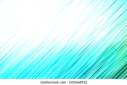 Light Blue, Green vector template with lines, ovals. Blurred geometric sample with gradient bubbles.  A new texture for your  ad, booklets, leaflets.