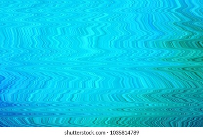Light Blue, Green vector template with bent lines. An elegant bright illustration with gradient. Marble design for your web site.