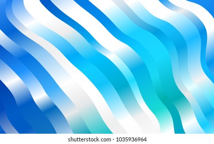 Light Blue, Green vector template with bent ribbons. Creative geometric illustration in marble style with gradient. A completely new marble design for your business.