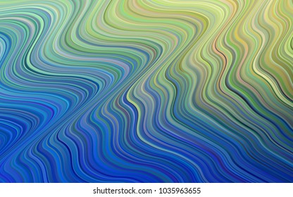 Light Blue, Green vector template with bubble shapes. Blurred geometric sample with gradient bubbles.  Memphis design for your web site.
