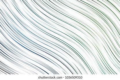 Light Blue, Green vector template with bubble shapes. Modern gradient abstract illustration with bandy lines. Pattern for your business design.