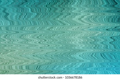 Light Blue, Green vector template with abstract lines. A completely new color illustration in marble style. The elegant pattern for brand book.