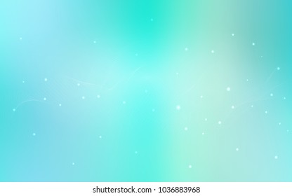 Light Blue, Green vector template with circles. Blurred decorative design in abstract style with bubbles. The pattern can be used for beautiful websites.