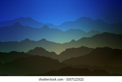 Light Blue, Green vector template with bubble shapes. Creative illustration in halftone mountain style with gradient. The elegant pattern for brand book.
