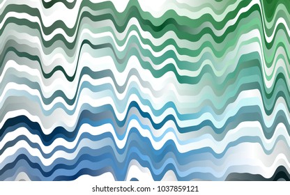 Light Blue, Green vector template with liquid shapes. Geometric illustration in marble style with gradient.  The elegant pattern for brand book.