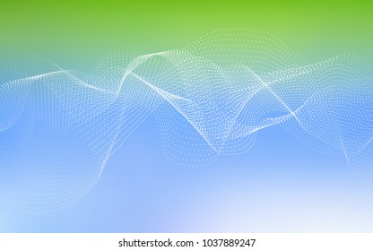 Light Blue, Green vector template with circles. Abstract illustration with colored bubbles in nature style. New design for ad, poster, banner of your website.