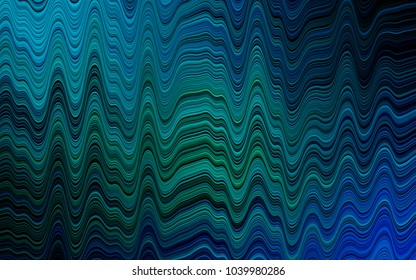 Light Blue, Green vector template with bent ribbons. An elegant bright illustration with gradient. The elegant pattern for brand book.