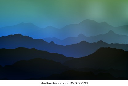 Light Blue, Green vector template with lava shapes. Creative geometric illustration in mountain style with gradient. A new texture for your  ad, booklets, leaflets.