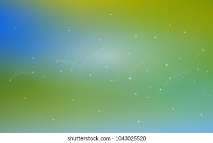 Light Blue, Green vector template with circles. Illustration with set of shining colorful abstract circles. The pattern can be used for ads, leaflets of liquid.