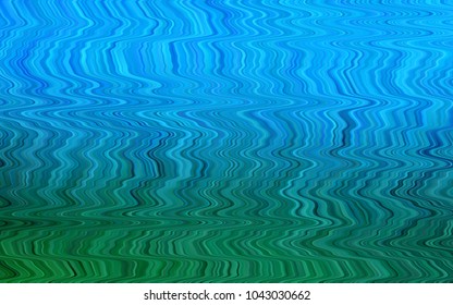 Light Blue, Green vector template with bent ribbons. Geometric illustration in marble style with gradient.  A completely new marble design for your business.