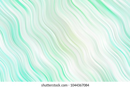 Light Blue, Green vector template with bent lines. Geometric illustration in marble style with gradient.  New composition for your brand book.