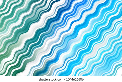 Light Blue, Green vector template with lava shapes. Geometric illustration in marble style with gradient.  Textured wave pattern for backgrounds.