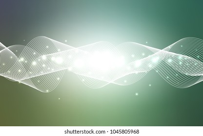 Light Blue, Green vector template with carnival confetti. Beautiful colored illustration with ribbon in celebration style. The template can be used as a background for postcards.
