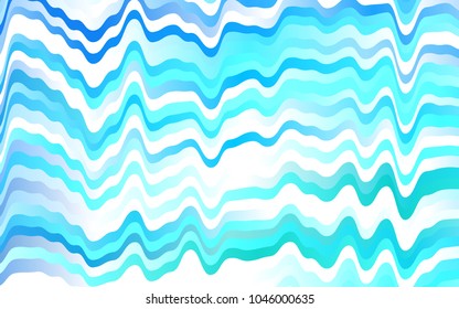 Light Blue, Green vector template with lines, ovals. Creative illustration in halftone marble style with gradient. New composition for your brand book.