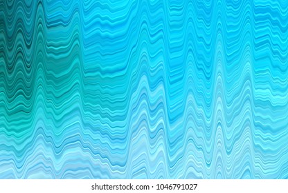 Light Blue, Green vector template with liquid shapes. Glitter abstract illustration with wry lines. Brand-new design for your ads, poster, banner.