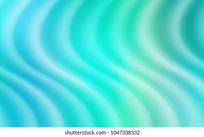 Light Blue, Green vector template with bent ribbons. Creative illustration in halftone marble style with gradient. A new texture for your  ad, booklets, leaflets.