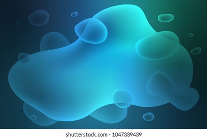 Light Blue, Green vector template with bubble shapes. Shining illustration, which consist of blurred lines, circles. Pattern for your business design.