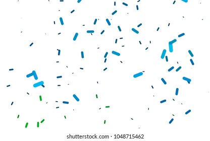 Light Blue, Green vector template with repeated sticks. Blurred decorative design in simple style with lines. The pattern can be used as ads, poster, banner for medicine.
