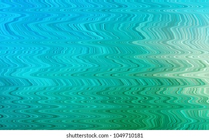 Light Blue, Green vector template with bent ribbons. Colorful illustration in abstract marble style with gradient. Pattern for your business design.