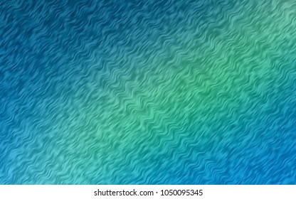 Light Blue, Green vector template with bubble shapes. Modern gradient abstract illustration with bandy lines. Marble style for your business design.