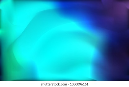 Light Blue, Green vector template with liquid shapes. Blurred geometric sample with gradient bubbles.  A completely new template for your business design.