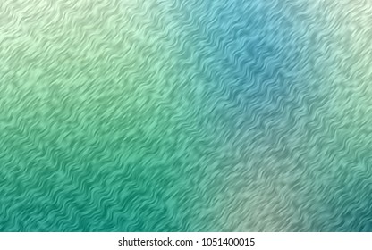 Light Blue, Green vector template with liquid shapes. An elegant bright illustration with gradient. Textured wave pattern for backgrounds.