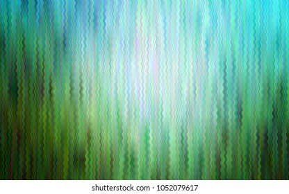 Light Blue, Green vector template with bubble shapes. Shining illustration, which consist of blurred lines, circles. Textured wave pattern for backgrounds.