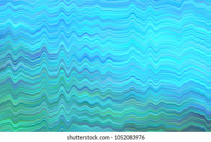Light Blue, Green vector template with lava shapes. Creative illustration in halftone marble style with gradient. The elegant pattern for brand book.