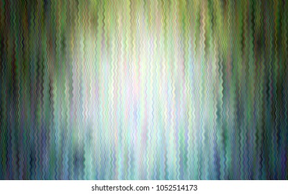 Light Blue, Green vector template with bent ribbons. Glitter abstract illustration with wry lines. A completely new memphis design for your business.