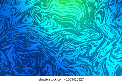 Light Blue, Green vector template with bubble shapes. Blurred geometric sample with gradient bubbles.  Textured wave pattern for backgrounds.