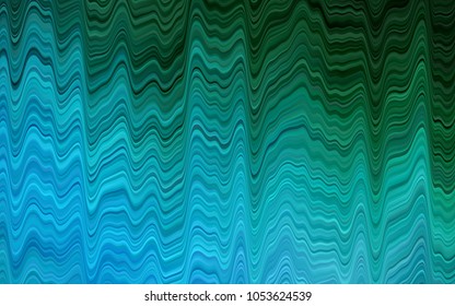 Light Blue, Green vector template with lines, ovals. A sample with blurred bubble shapes. The template for cell phone backgrounds.