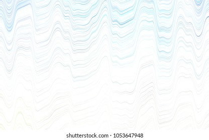 Light Blue, Green vector template with bent ribbons. Geometric illustration in marble style with gradient.  Brand-new design for your ads, poster, banner.