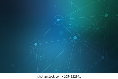 Light Blue, Green vector template with circles, triangles. Decorative design in abstract style with triangle structure. Pattern can be used as texture of wallpapers.