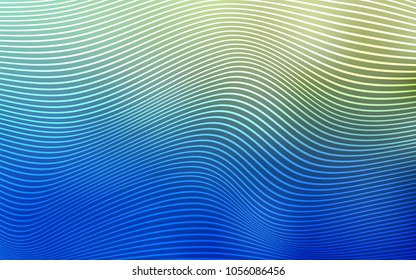 Light Blue, Green vector template with abstract lines. Colorful illustration in abstract cranked style with gradient. The polygonal design for your web site.