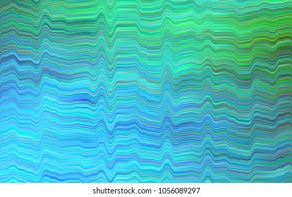 Light Blue, Green vector template with abstract lines. Glitter abstract illustration with wry lines. Marble design for your web site.